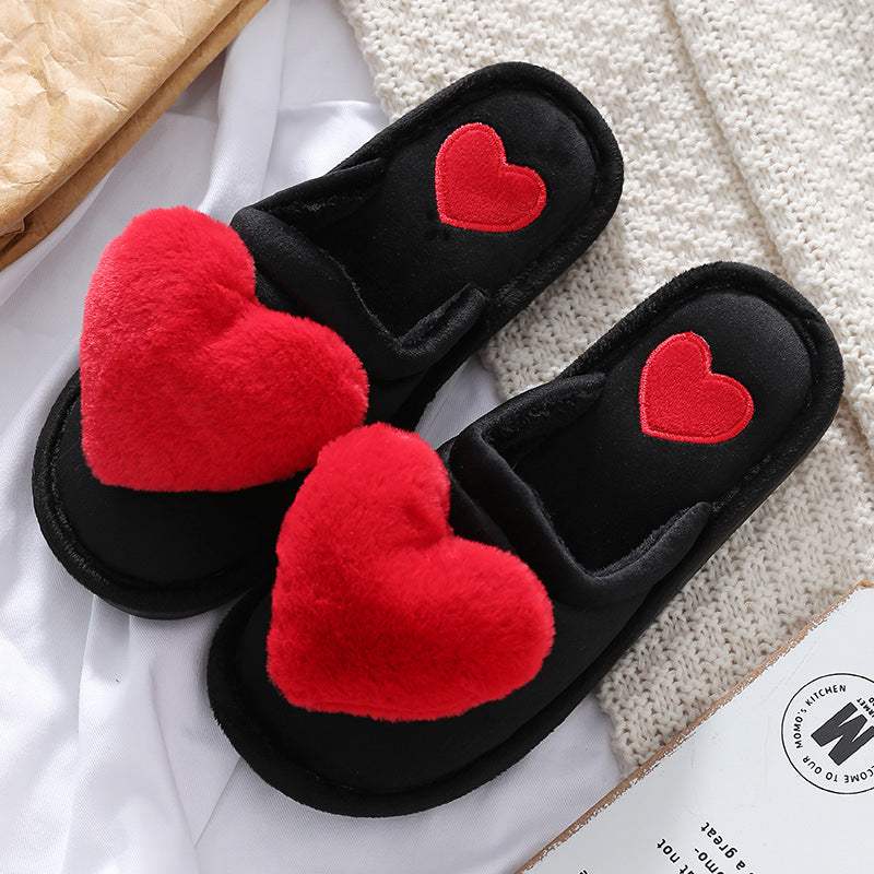 Pantuflas Fluffy con Corazón