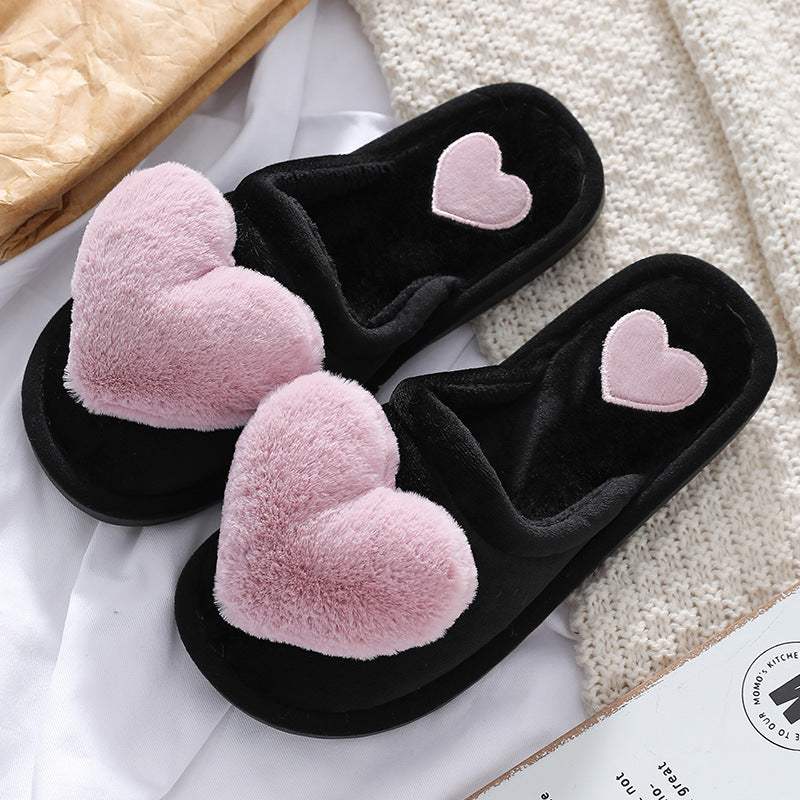 Pantuflas Fluffy con Corazón