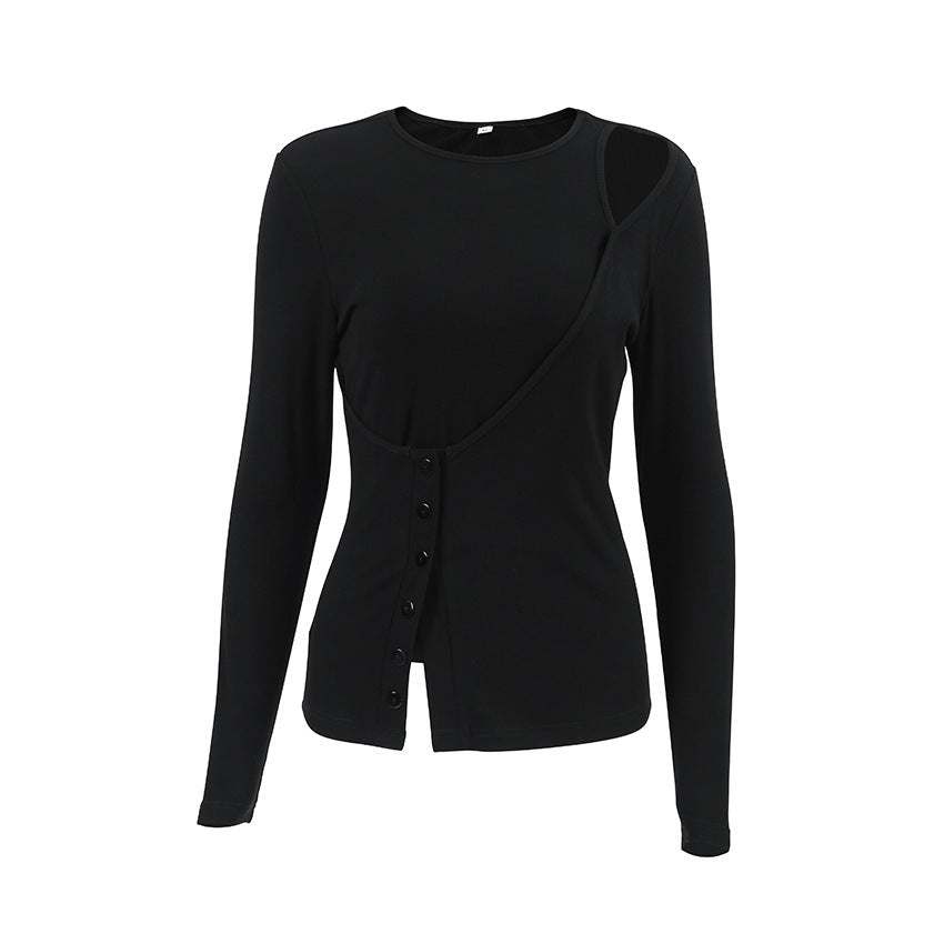 Camiseta negra elegante