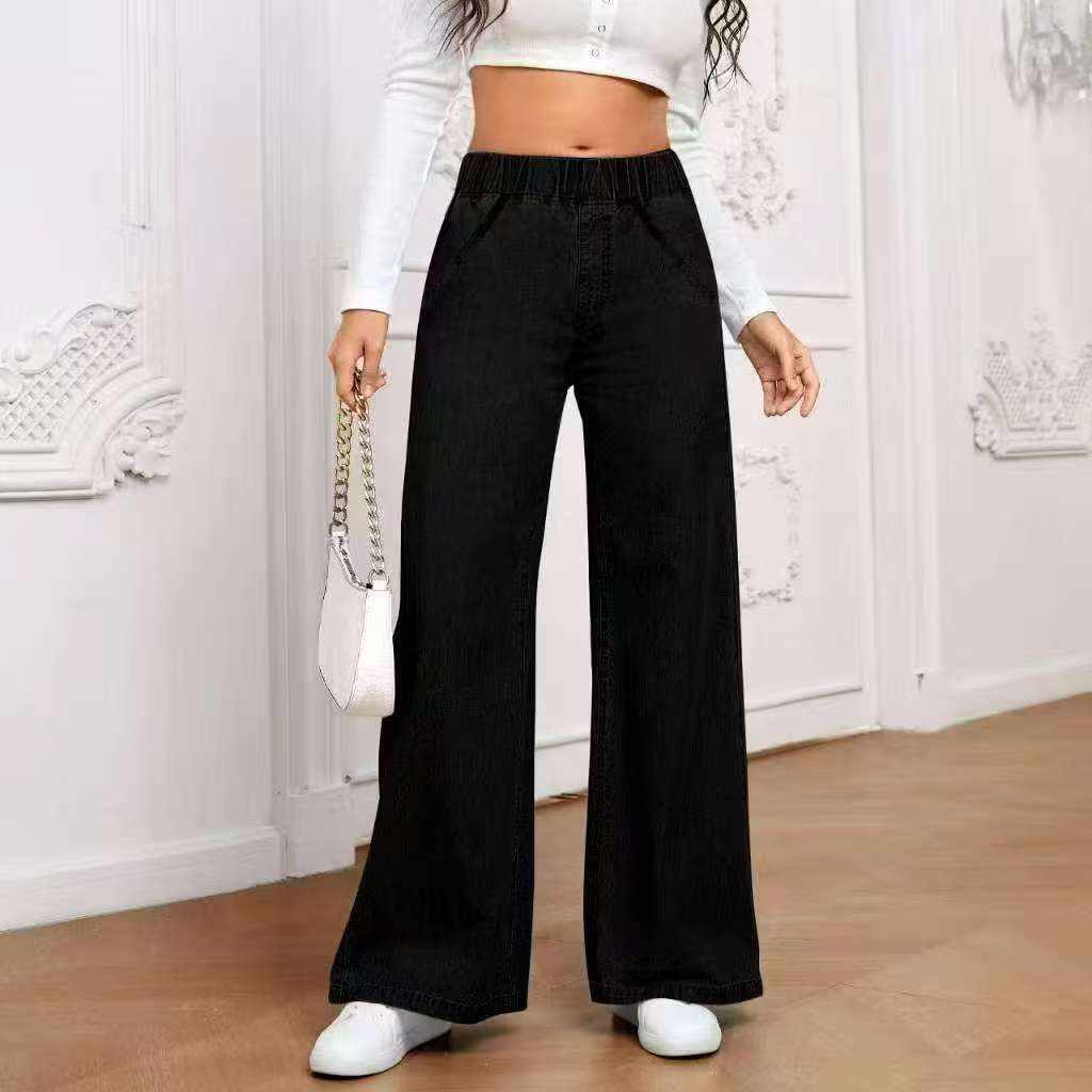 Jeans Palazzo de Tiro Alto