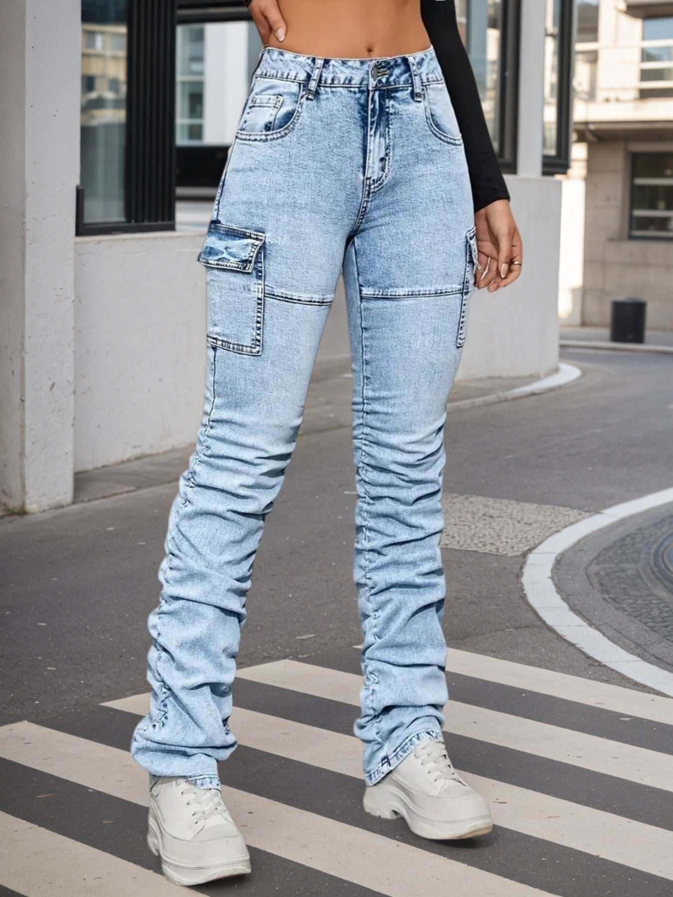 Jeans mujer tiro alto
