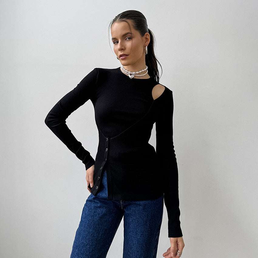 Camiseta negra elegante