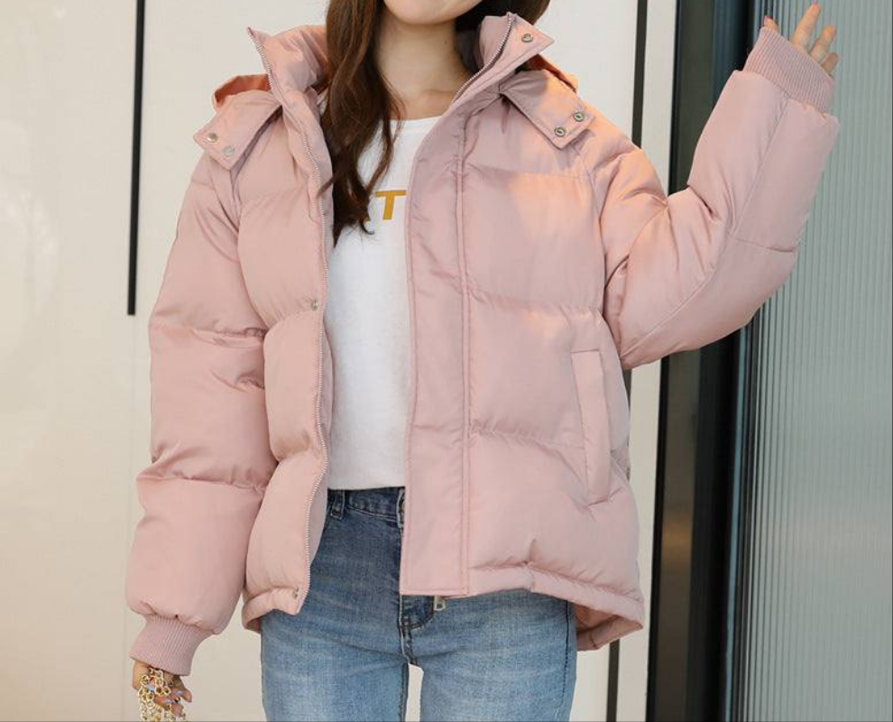 Chaqueta Acolchada Estilo Coreano Oversize para Mujer – Invierno 2025