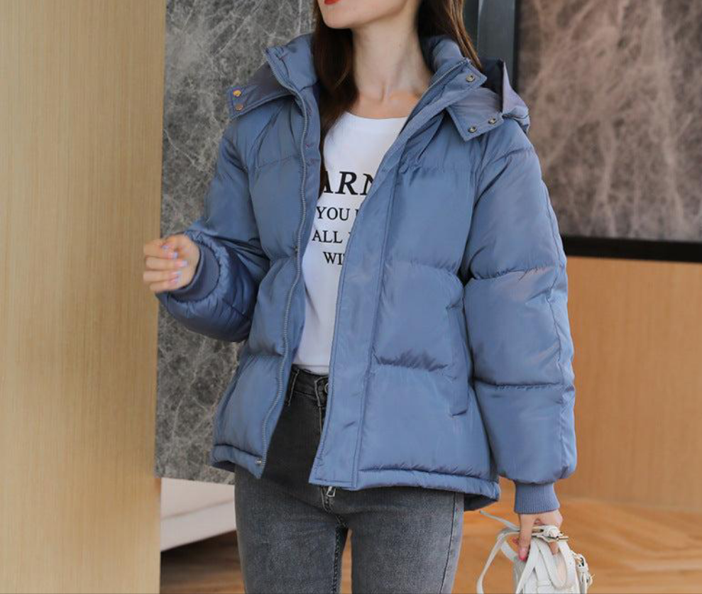 Chaqueta Acolchada Estilo Coreano Oversize para Mujer – Invierno 2025