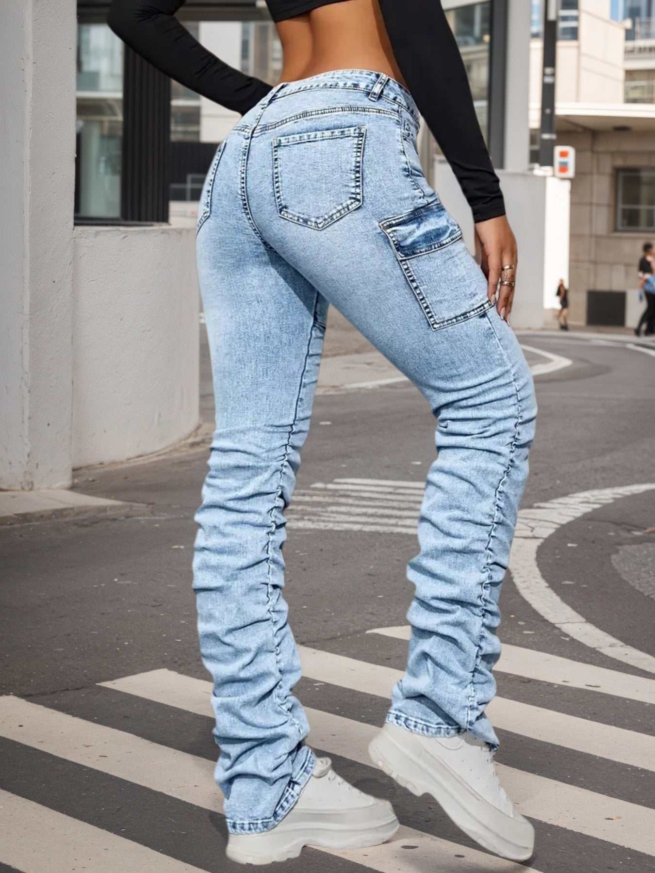 Jeans mujer tiro alto