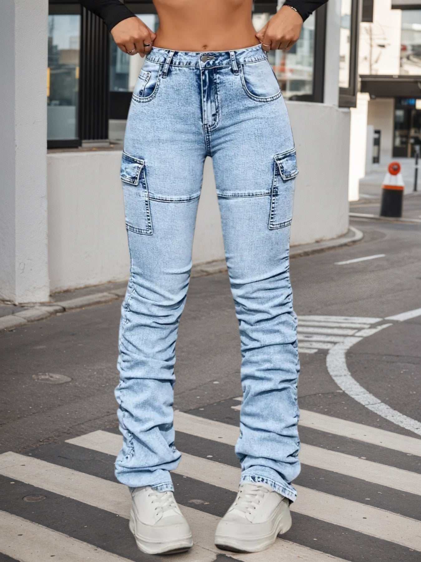 Jeans mujer tiro alto