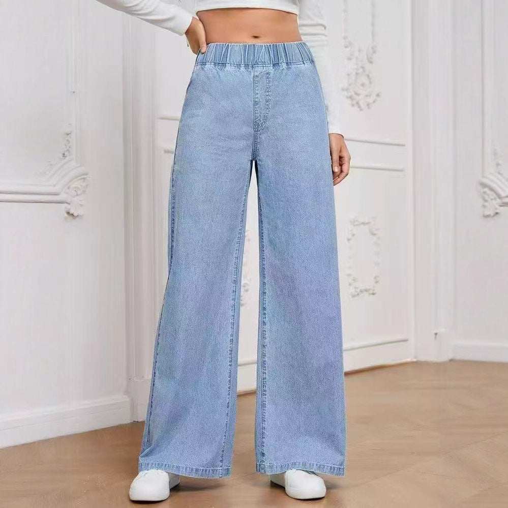 Jeans Palazzo de Tiro Alto