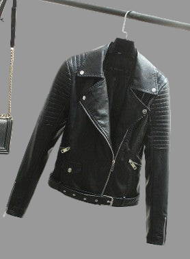 Chaqueta de Cuero Sintético Mujer – Estilo Motociclista Rock 🖤