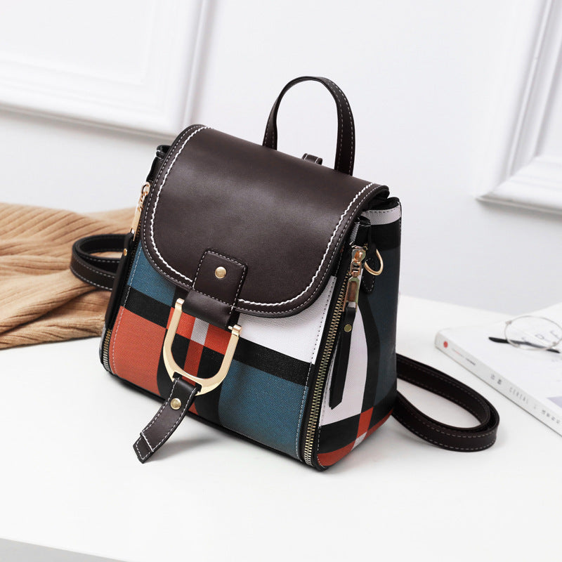 Bolso Pequeño Estilo Coreano – Retro, Acolchado y con Diseño Cuadrado