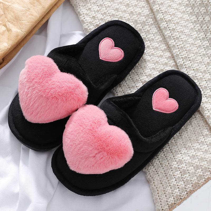 Pantuflas Fluffy con Corazón