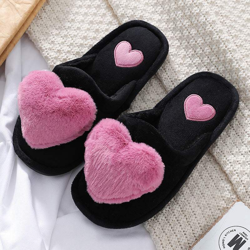 Pantuflas Fluffy con Corazón