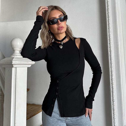 Camiseta negra elegante