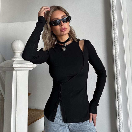 Camiseta negra elegante