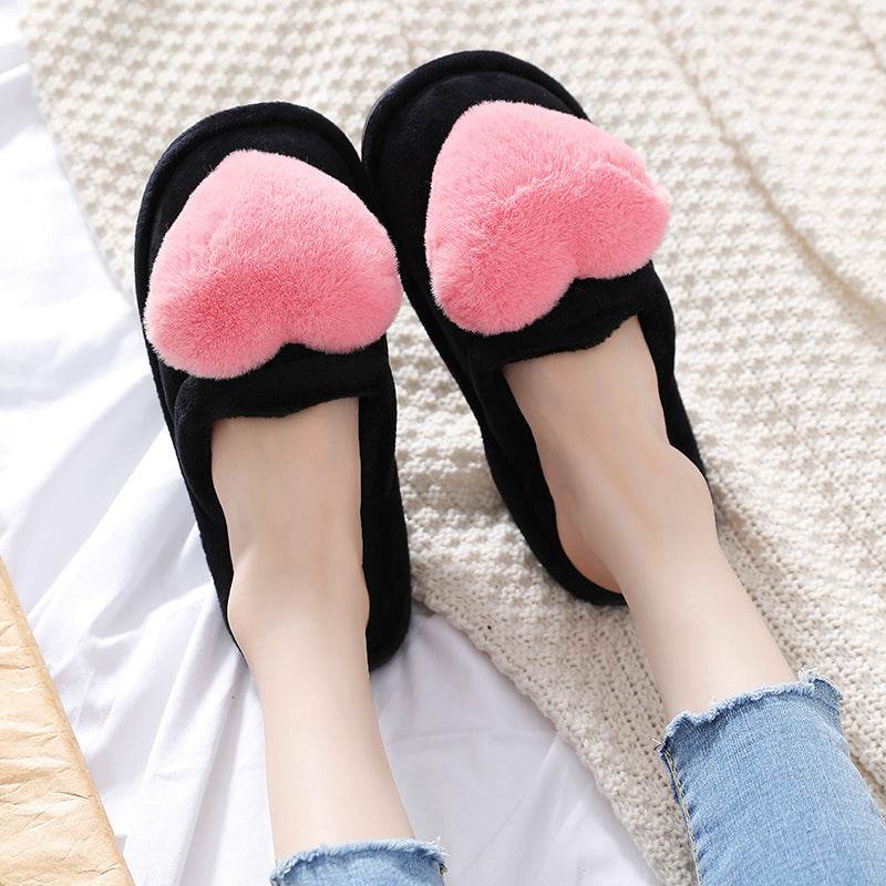 Pantuflas Fluffy con Corazón