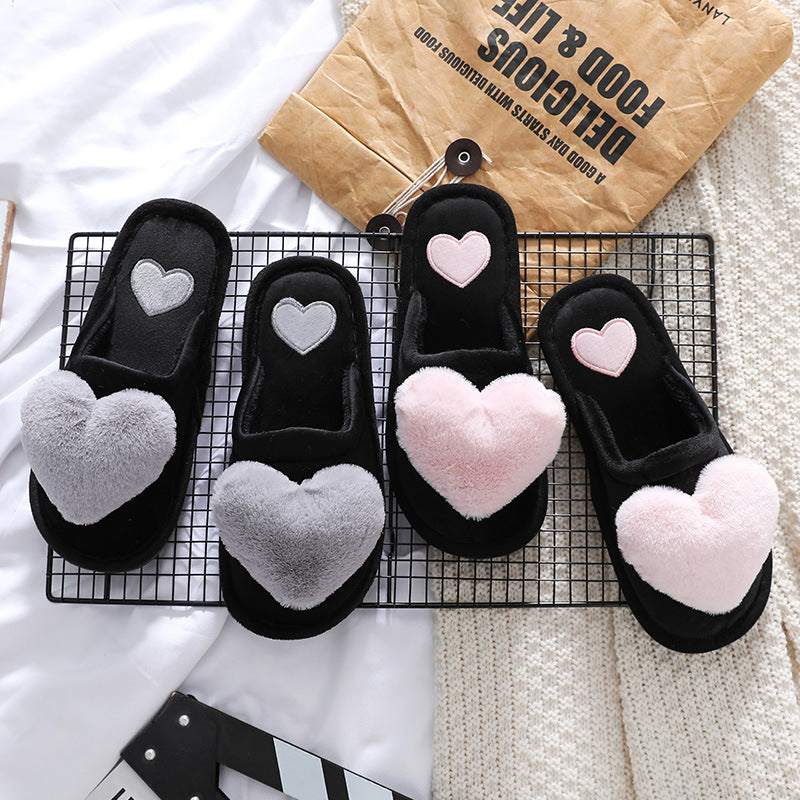 Pantuflas Fluffy con Corazón