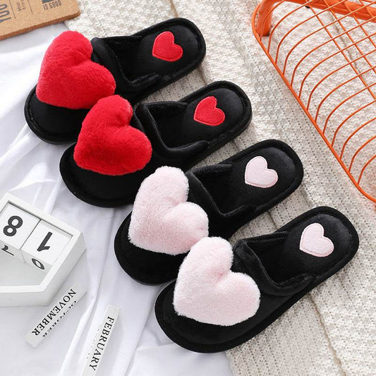 Pantuflas Fluffy con Corazón