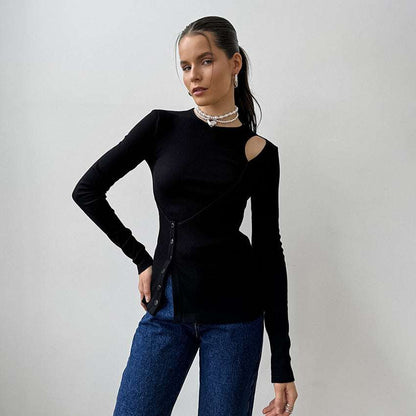 Camiseta negra elegante