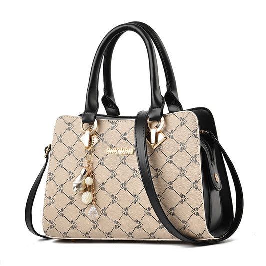Bolso Elegante Beige con Rojo - Sofisticación en Cada Detalle - Must Have