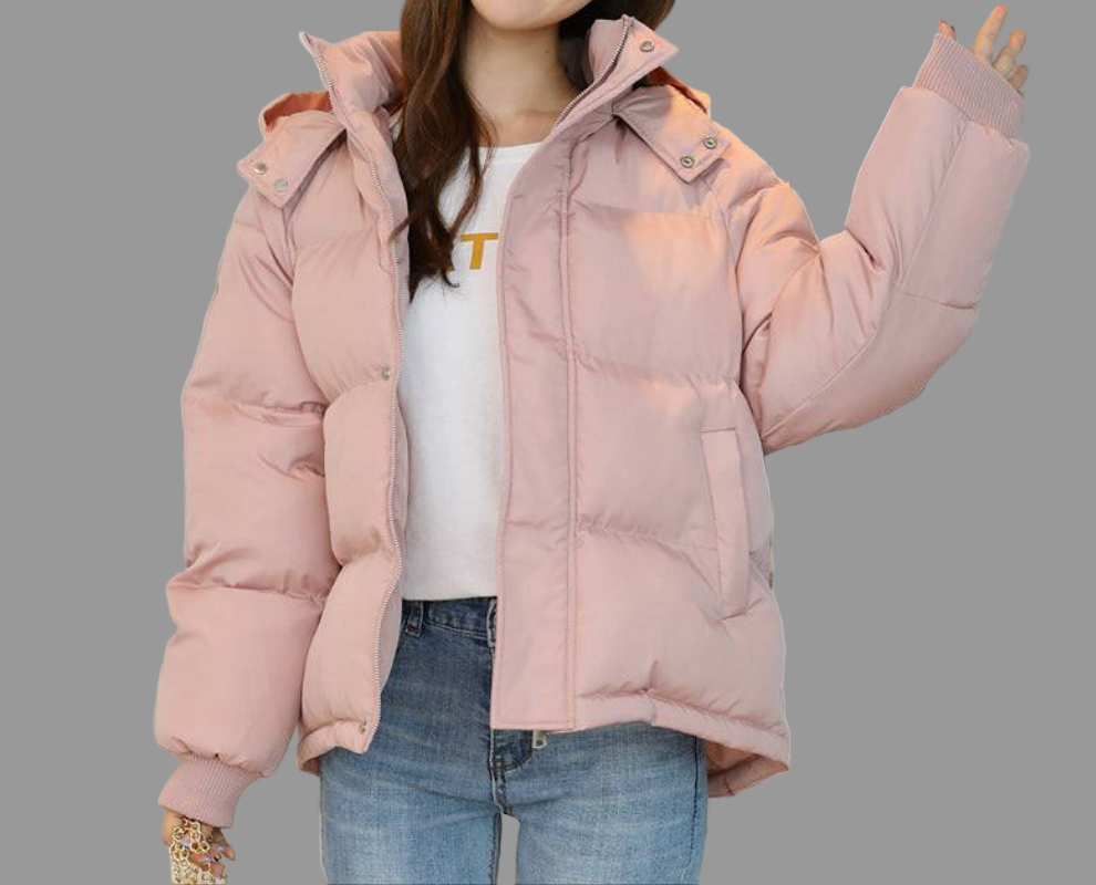 Chaqueta Acolchada Estilo Coreano Oversize para Mujer – Invierno 2025