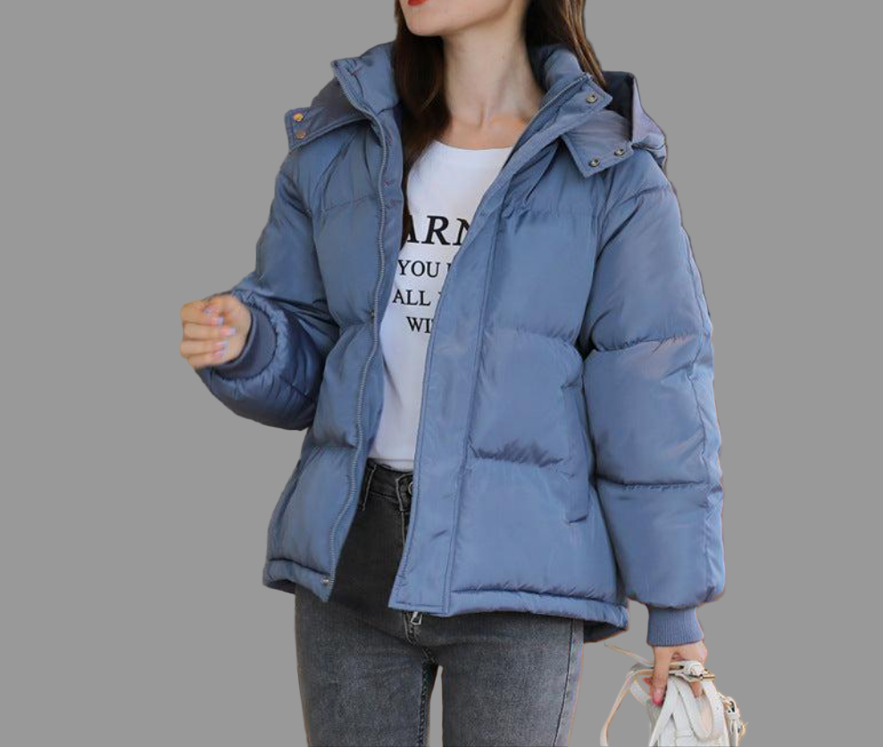 Chaqueta Acolchada Estilo Coreano Oversize para Mujer – Invierno 2025