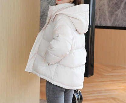 Chaqueta Acolchada Estilo Coreano Oversize para Mujer – Invierno 2025