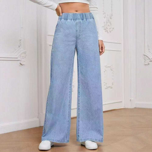 Jeans Palazzo de Tiro Alto